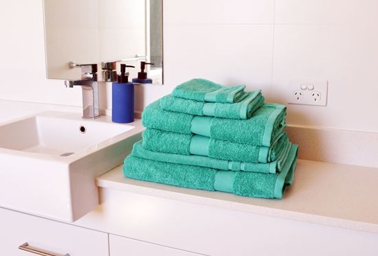 Picture of "MILDTOUCH" Six-Piece Combed Cotton Towel Pack