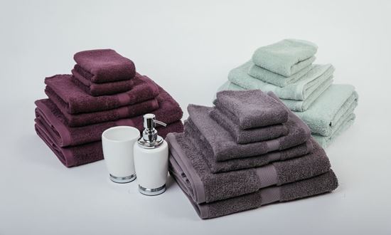 Picture of "MILDTOUCH" 100% Combed Cotton 7PC Bath Towel Set